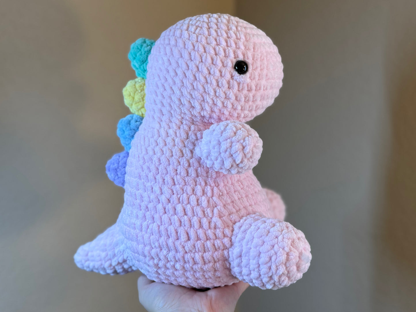 Customizable Big Dino Crochet Plushie