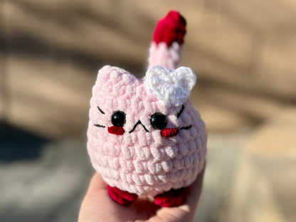 Valentine's Day Crochet Cat Plushie