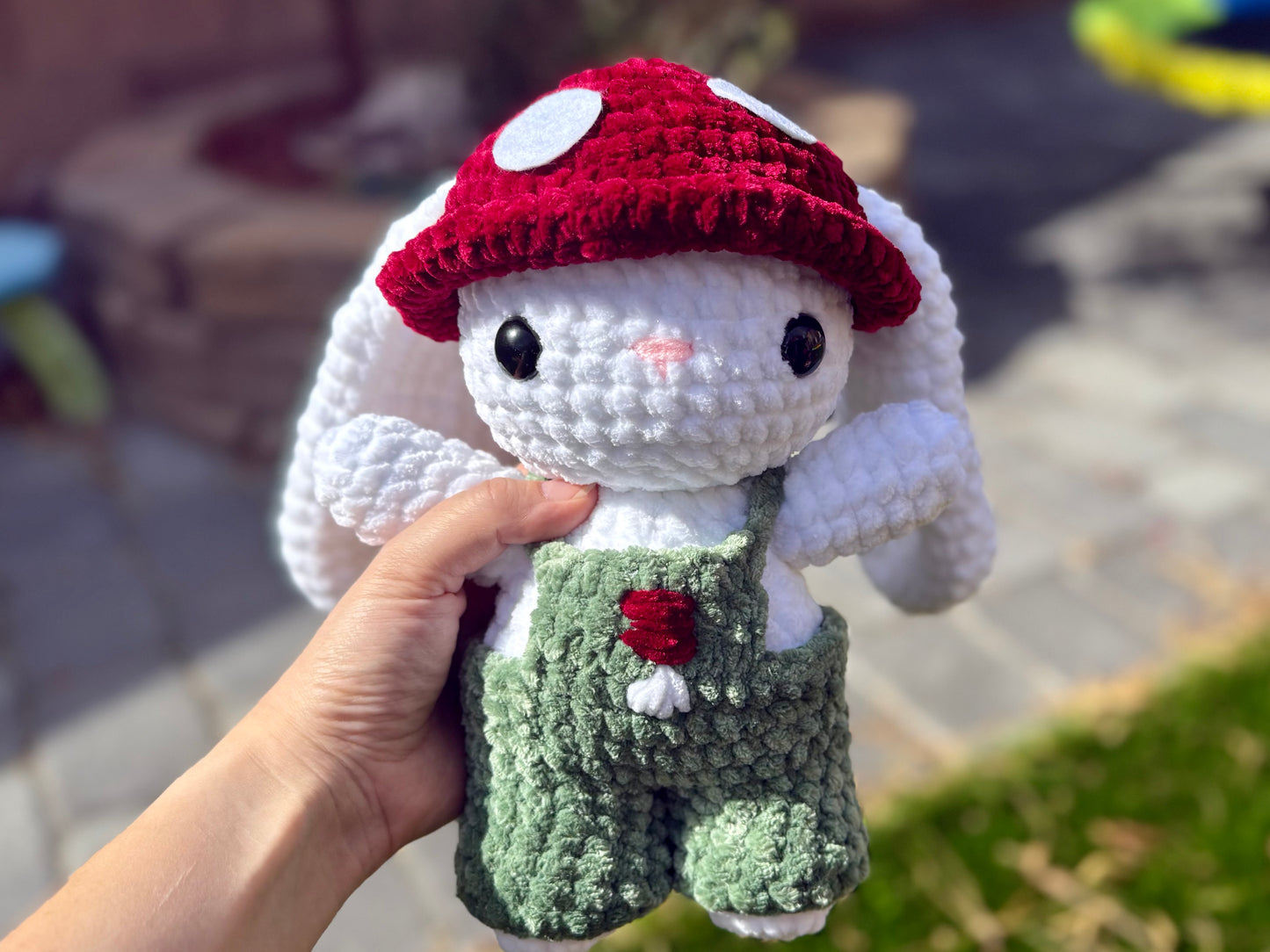 Crochet Mushroom Bunny Plushie