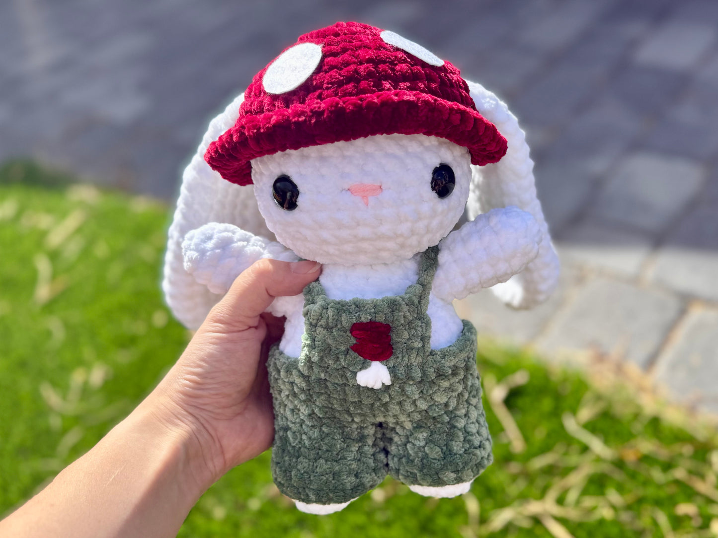 Crochet Mushroom Bunny Plushie