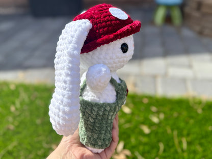 Crochet Mushroom Bunny Plushie