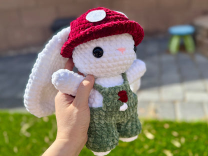 Crochet Mushroom Bunny Plushie