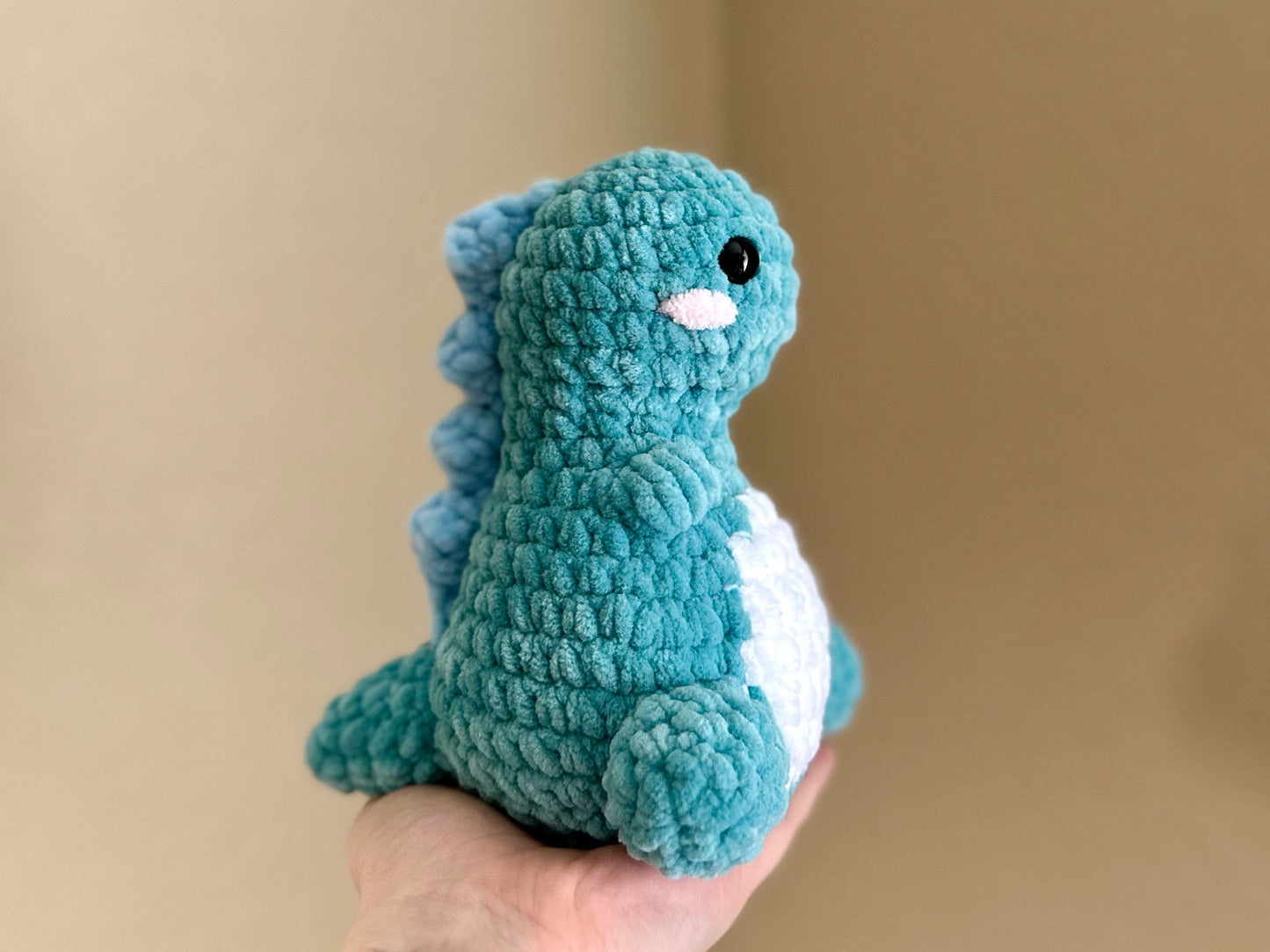 Customizable Crochet Baby Dino Plushie